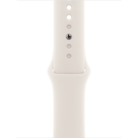 Apple Watch Series SE 2024 40mm Starlight Aluminum Case with Starlight Sport Band S/M